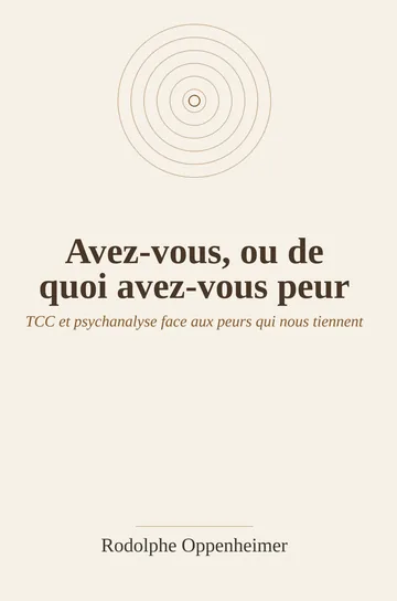 Couverture du livre « Avez-vous, ou de quoi avez-vous peur »