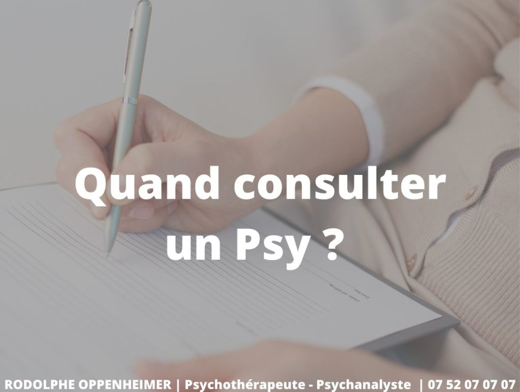 quand consulter un psy ?