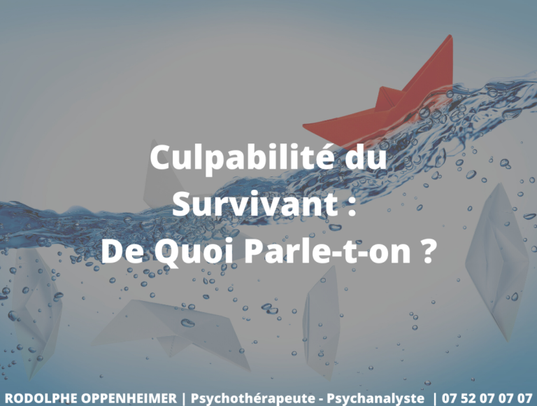 Culpabilité du survivant : de quoi parle-t-on ?