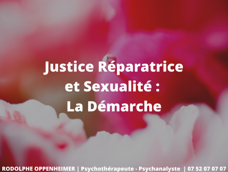 Read more about the article Justice réparatrice et sexualité : la démarche
