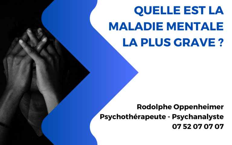 Comprendre la gravite des troubles psychiques et les situations d'urgence