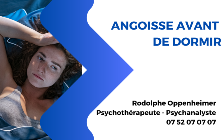 Article sur l'angoisse avant de dormir