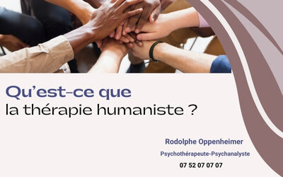 Qu’est-ce que la thérapie humaniste (ou existentielle)