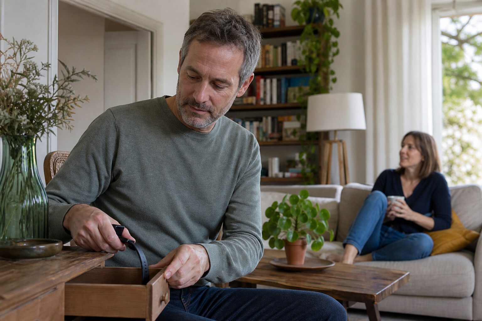 Scène humaine illustrant : Comment arrêter de scanner son corps en permanence ? Comprendre l'hypervigilance corporelle