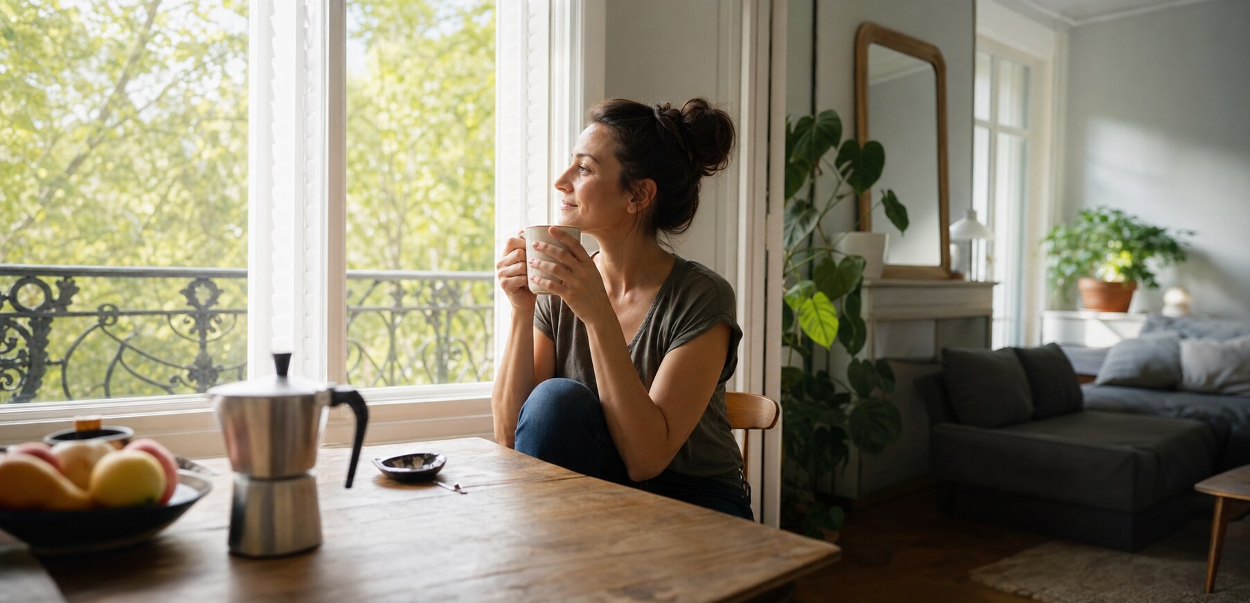 Scène humaine illustrant : Pourquoi ai-je l'impression de ne plus être comme avant ? Comprendre ce sentiment de changement après un trouble anxieux